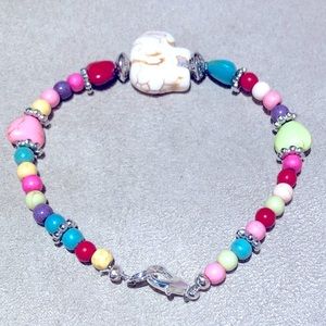Natural stone multi colored bracelet